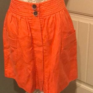 Orange j. Crew skirt